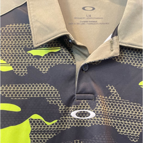 OAKLEY Camo Men’s Polo Regular Fit Size:Large Preloved •••Sale Ends 11-5-25••• - Picture 4 of 10
